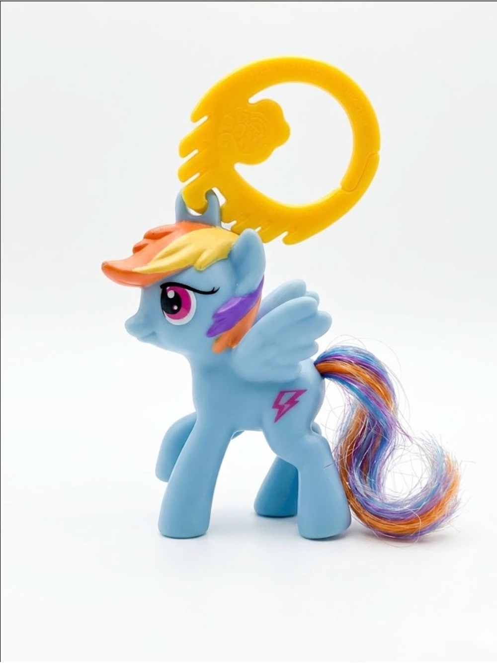 2012 My Little Pony MLP Rainbow Dash Keychain Figure Hasbro McDonald’s Toy Girls
